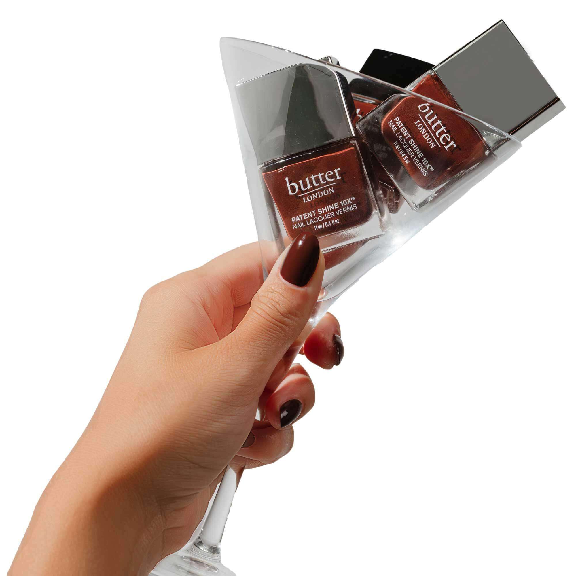 Boozy Chocolate Patent Shine 10X Nail Lacquer - butterlondon-shop