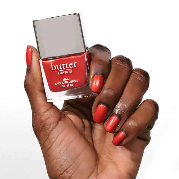 Empire Red Patent Shine 10X Nail Lacquer - butterlondon-shop