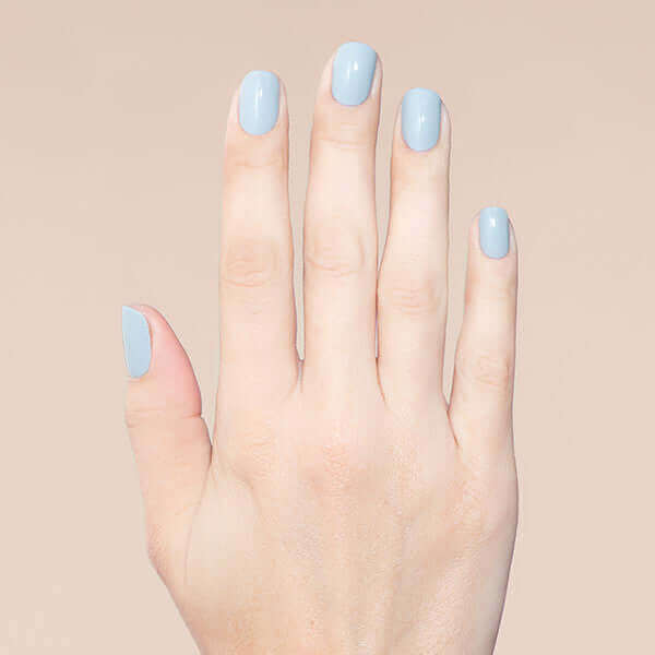 Simple Baby Blue Nail Art - YouTube